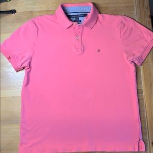 Tommy Hilfiger Pink Custom Fit Polo